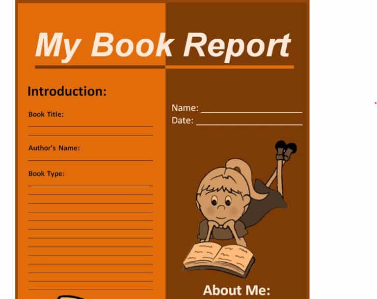 16+ Sample Book Report Templates in MS WORD - Writing Word Excel Format