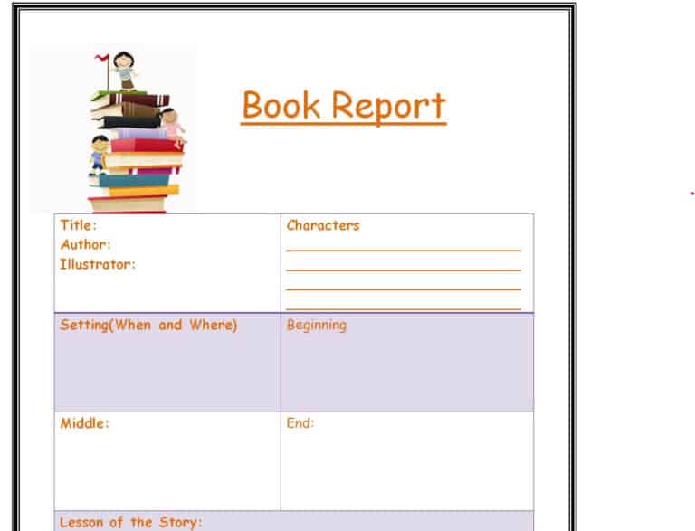 16+ Sample Book Report Templates in MS WORD - Writing Word Excel Format