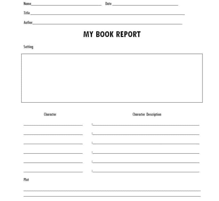 16+ Sample Book Report Templates in MS WORD - Writing Word Excel Format