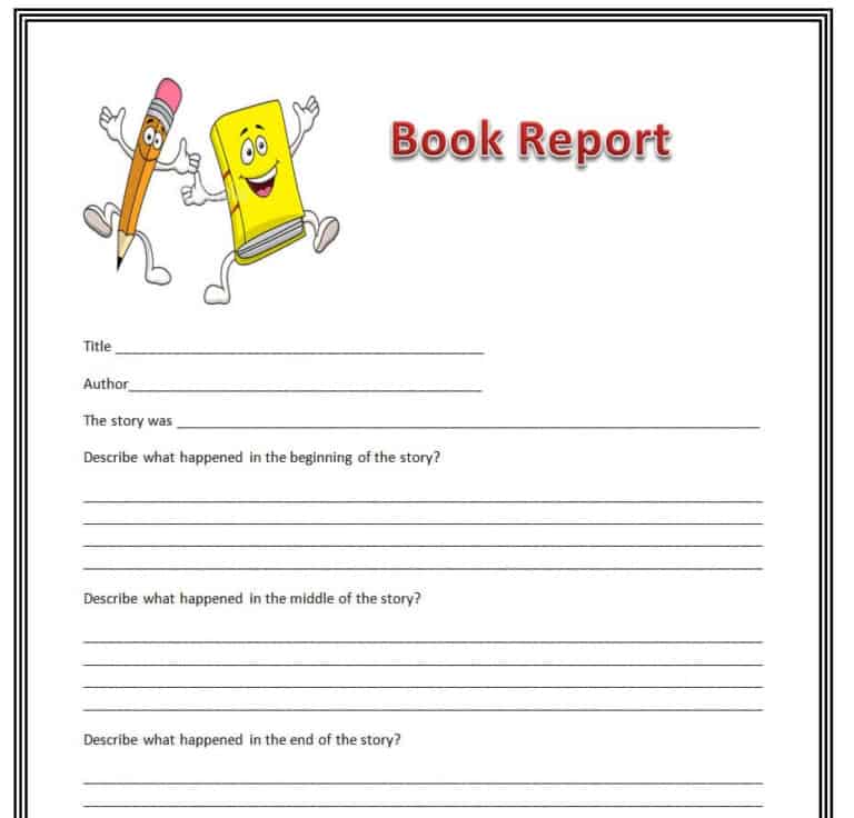 16+ Sample Book Report Templates in MS WORD - Writing Word Excel Format