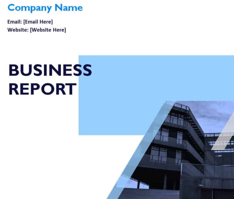 Customizable Business Report Templates Samples Writing Word Excel Format