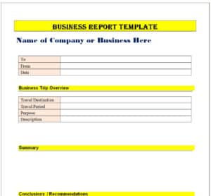 15+ Customizable Business Report Templates & Samples - Writing Word 