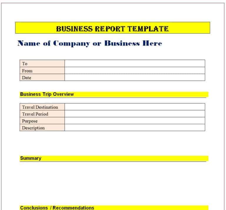 15+ Customizable Business Report Templates & Samples - Writing Word ...