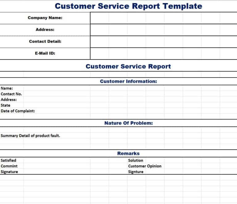 14+ Useful Customer Service Report Templates [WORD, EXCEL, PDF ...