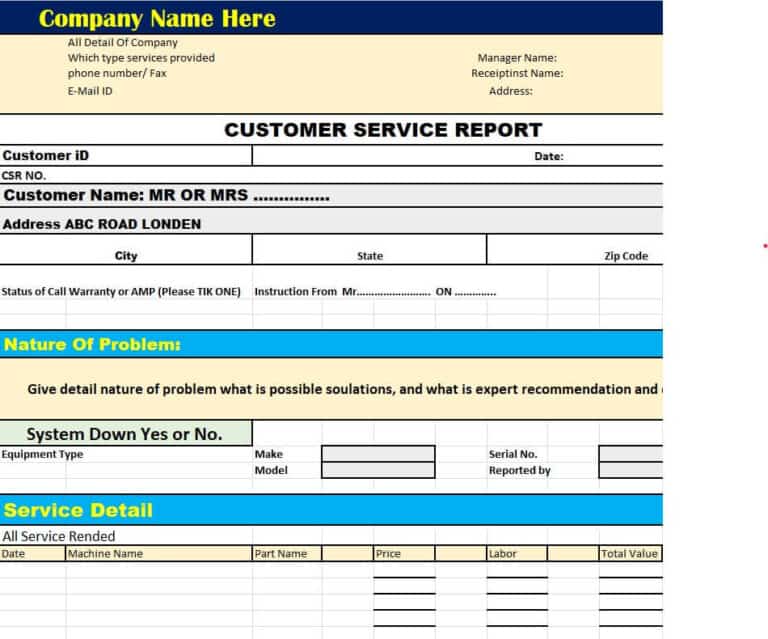 14+ Useful Customer Service Report Templates [WORD, EXCEL, PDF ...