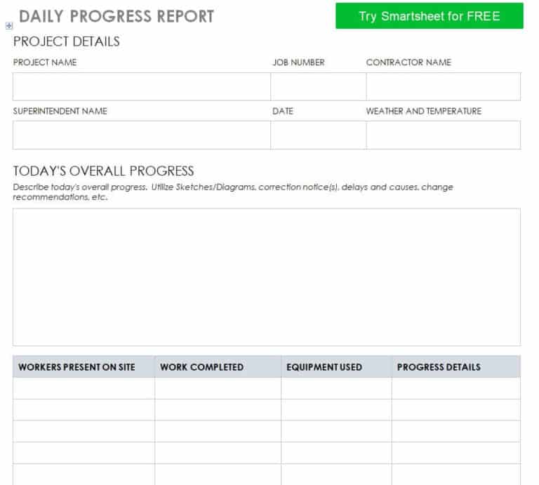 14+ Customizable Daily Progress Report Templates [WORD & EXCEL ...