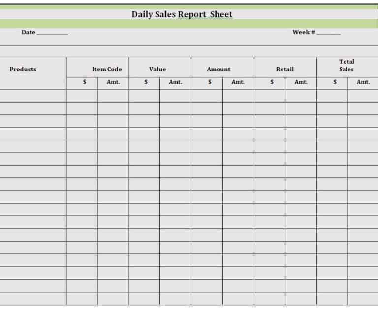14+ Sample Daily Sales Report Templates [WORD, EXCEL, PDF] - Writing ...