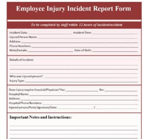 15+ Useful Employee Incident Report Templates - Writing Word Excel Format