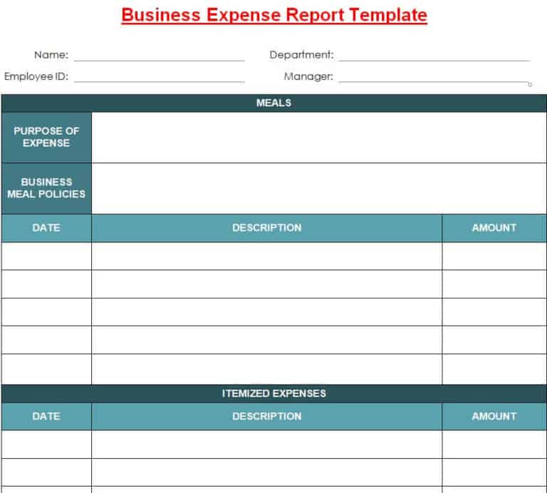 16+ Sample Expense Report Templates [in EXCEL & WORD] - Writing Word ...