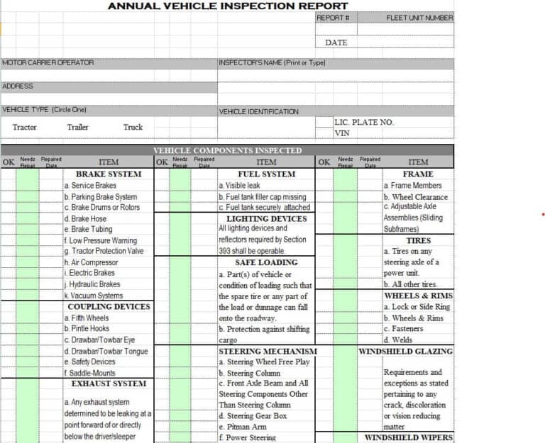 18+ Editable Inspection Report Templates - Writing Word Excel Format