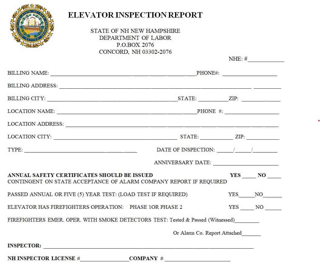 Inspection Report Format For Manufacturing Archives Free Report Templates