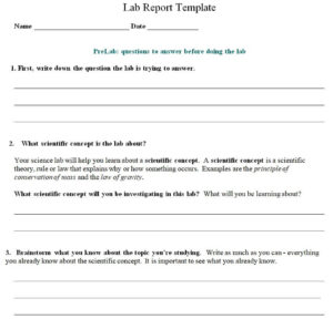 22 BEST Lab Report Templates & Samples - Writing Word Excel Format