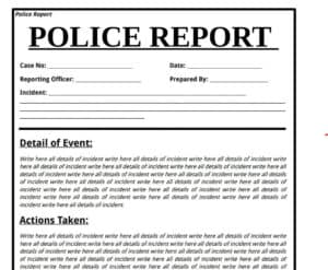 18+ Practical Police Report Templates [in WORD & PDF] - Writing Word ...