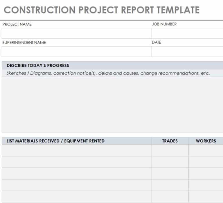 FREE Editable Project Report Templates WORD EXCEL Writing Word Excel Format