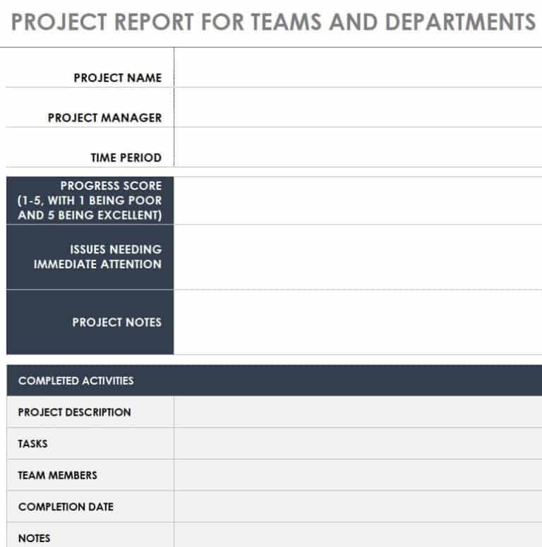 15+ FREE Editable Project Report Templates [WORD & EXCEL] - Writing ...