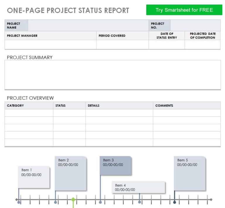 16+ FREE Project Status Report Templates [WORD & EXCEL] - Writing Word ...