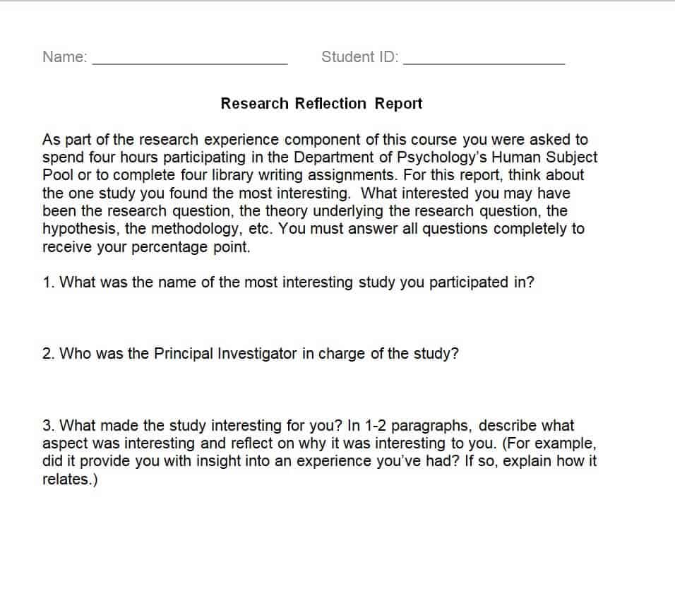 research report template word
