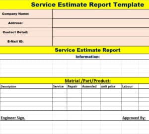 15 FREE Service Report Templates [EXCEL, WORD, PDF] - Writing Word ...