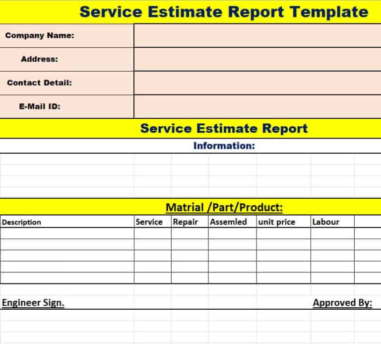 15 FREE Service Report Templates [EXCEL, WORD, PDF] - Writing Word ...