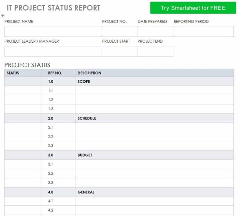 Top 15 FREE Status Report Templates in MS WORD - Writing Word Excel Format