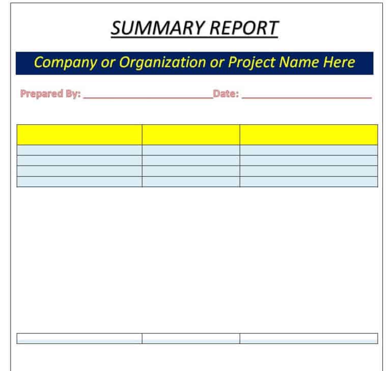 17+ Daily Summary Report Templates - Quality Statement - Writing Word ...