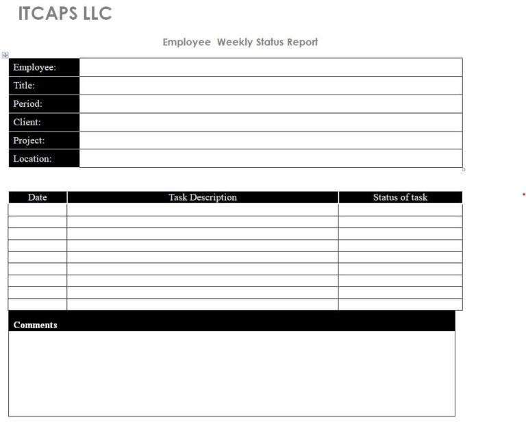 20+ Sample Weekly Report Templates [Excel, Word & PDF] - Writing Word ...