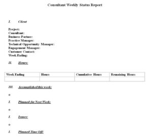 Top 15 Weekly Status Report Templates - Word Excel Formats - Writing ...